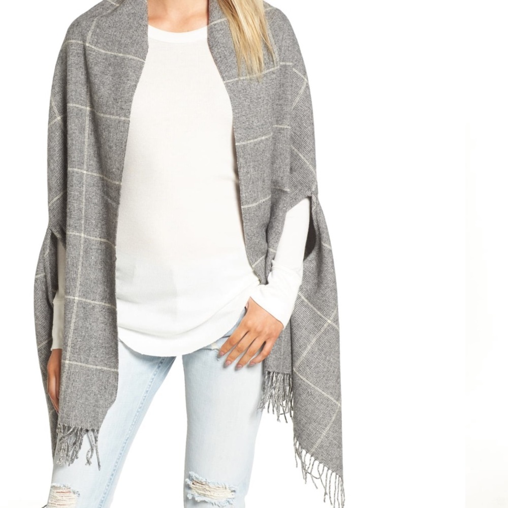 Madewell Check Cape Scarf